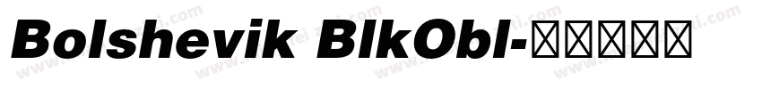 Bolshevik BlkObl字体转换